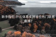 新手指引-开云体育支持哪些热门联赛直播？