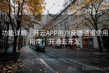 功能详解｜开云APP用户反馈通道使用指南，开通云开发