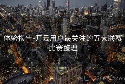 体验报告-开云用户最关注的五大联赛比赛整理
