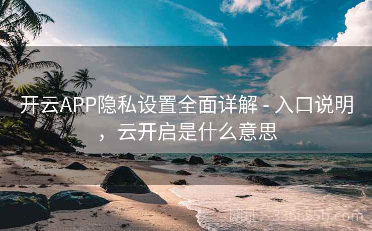 开云APP隐私设置全面详解 - 入口说明，云开启是什么意思