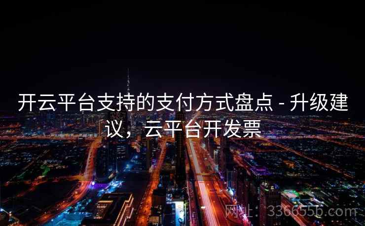 开云平台支持的支付方式盘点 - 升级建议，云平台开发票